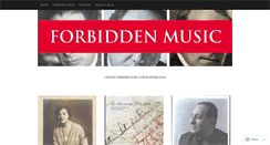 Desktop Screenshot of forbiddenmusic.org